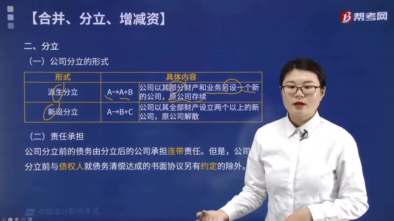 公司分立的形式有哪些？