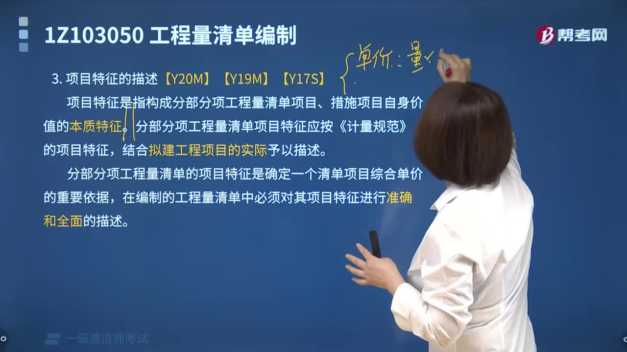 项目特征有什么？