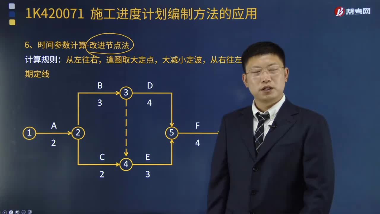 时间参数计算的改进节点法是什么？