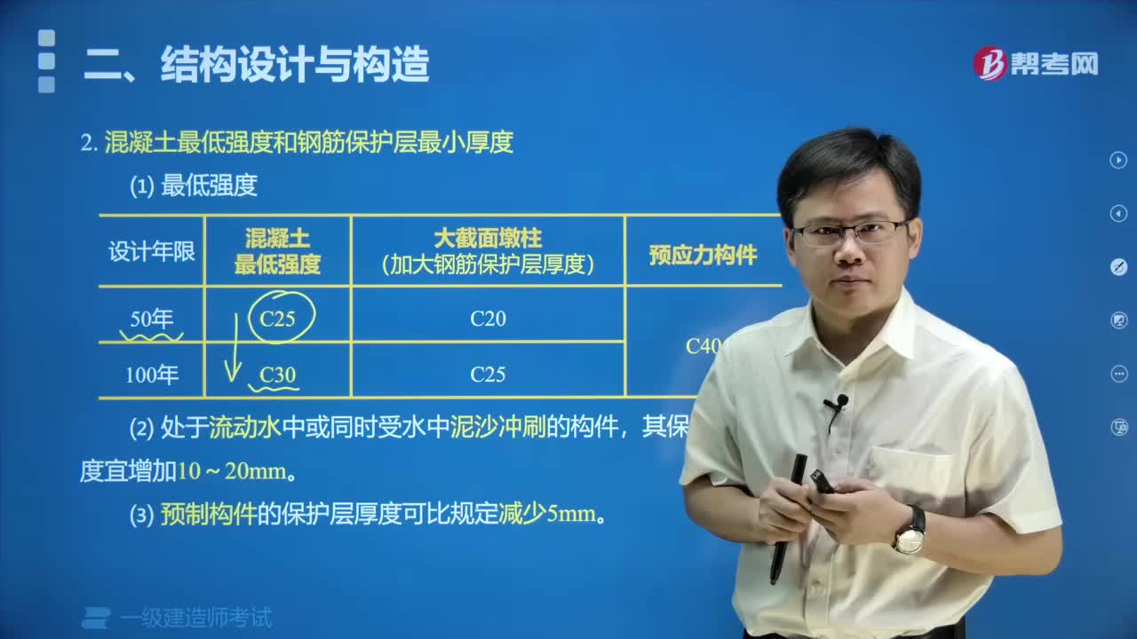 混凝土最低强度和钢筋保护层最小厚度有哪些内容？