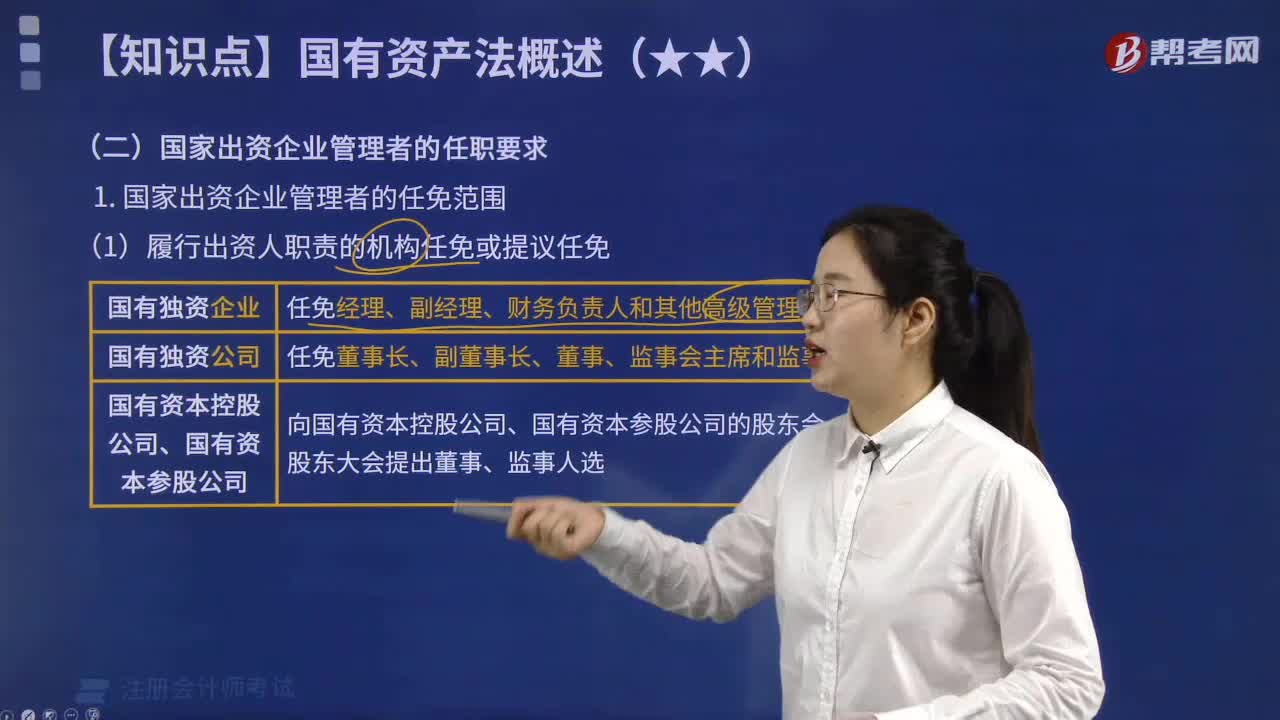 国家出资企业管理者的任免范围包括什么?