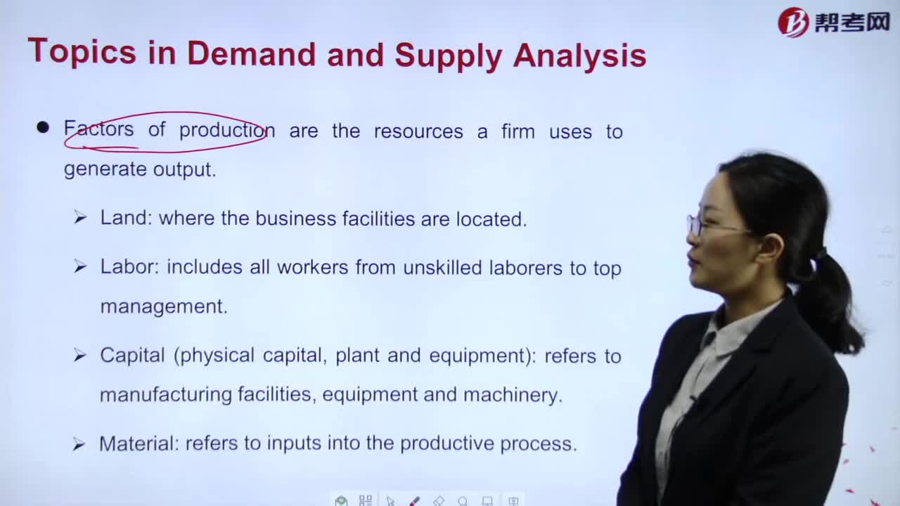 What's Factors of production supposed to mean？
