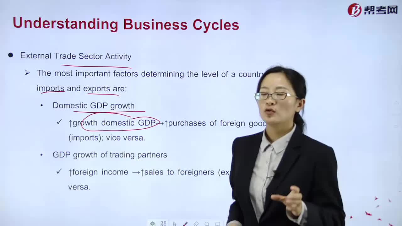 What does External Trade Sector Activity mean？