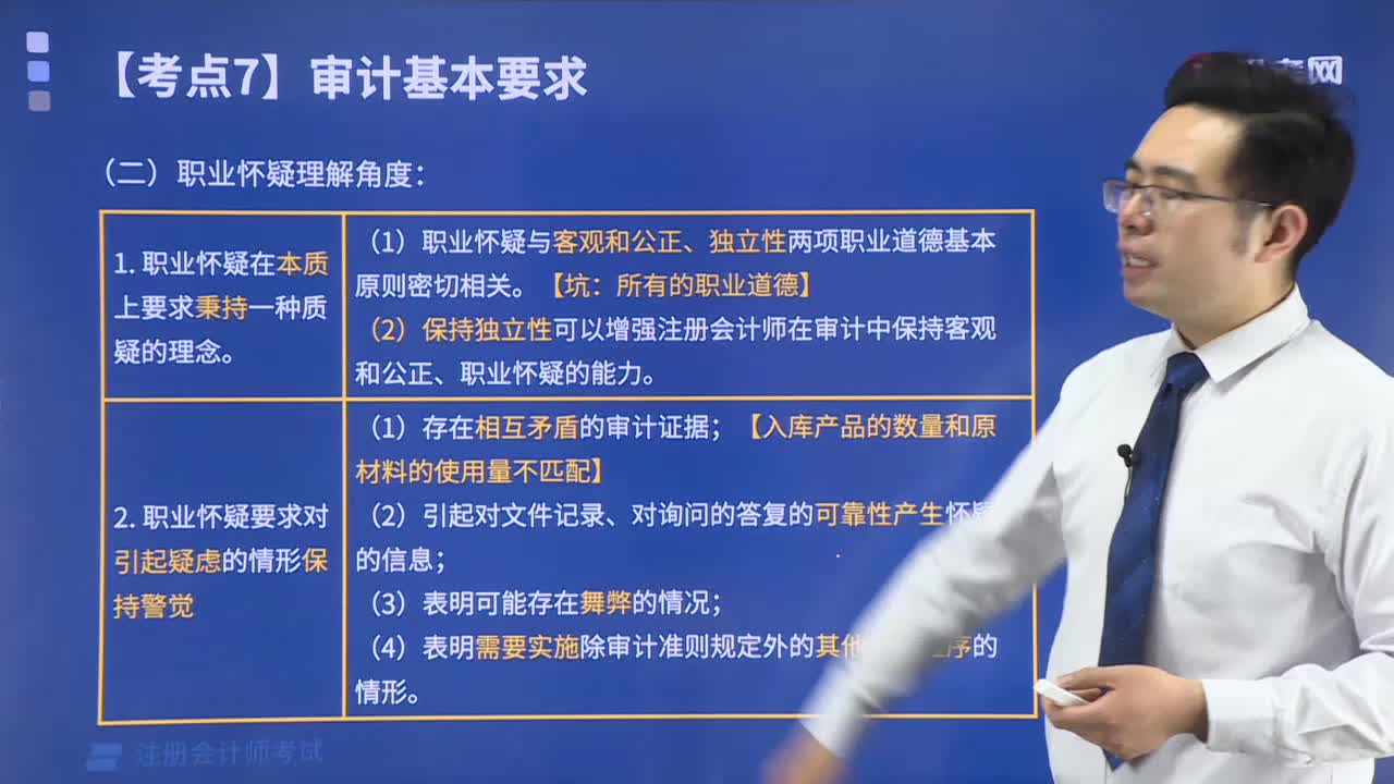 職業懷疑的理解角度包括哪些內容？