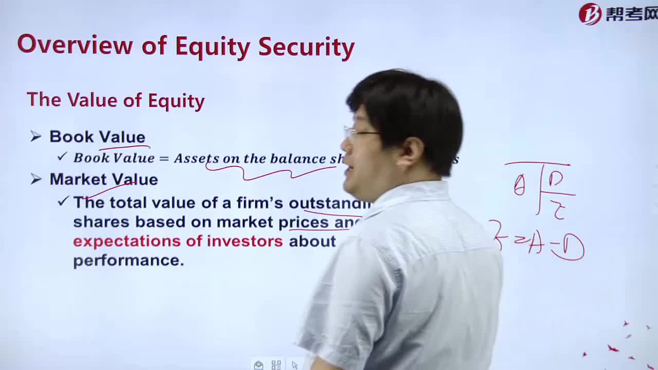 What is the value of the equity？