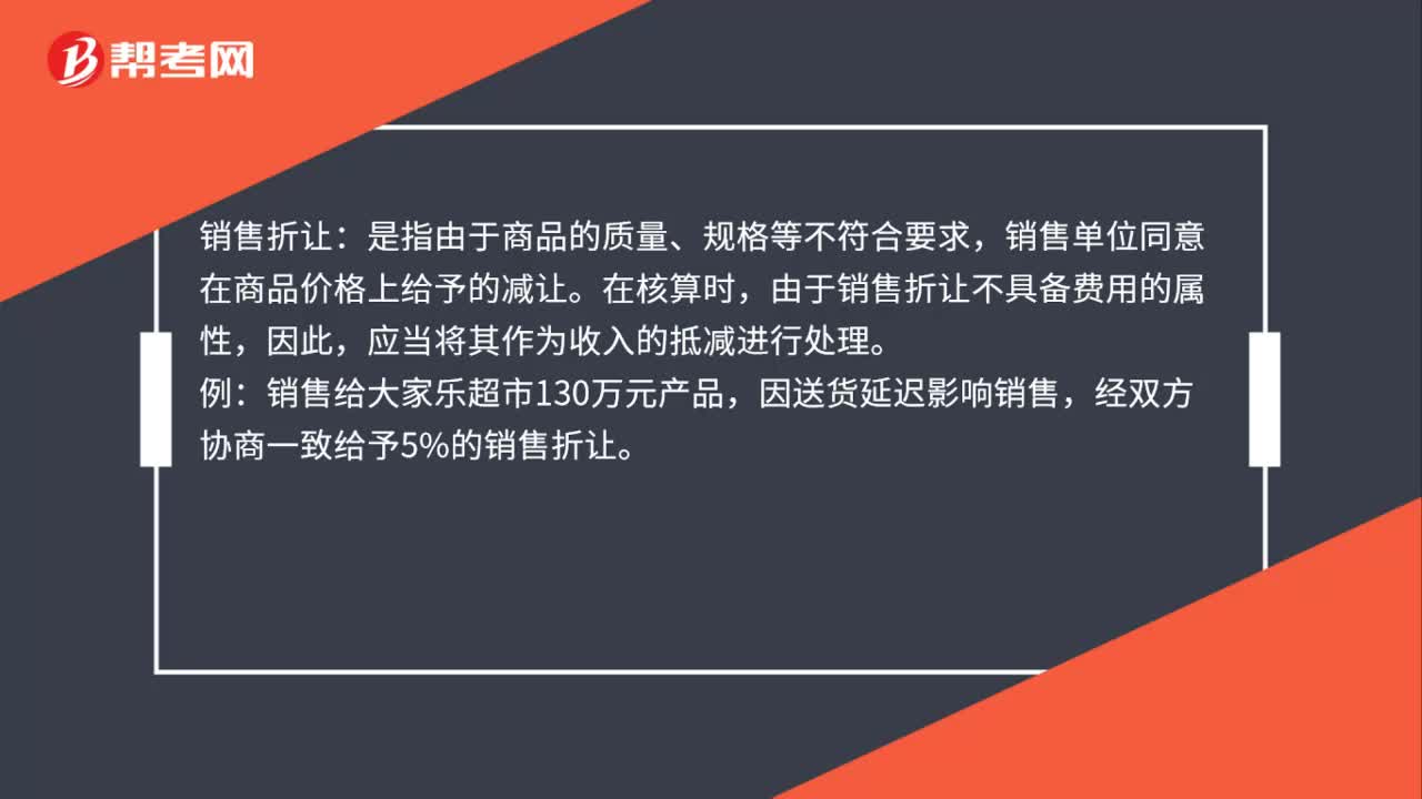 提供销售折让的会计分录是什么？