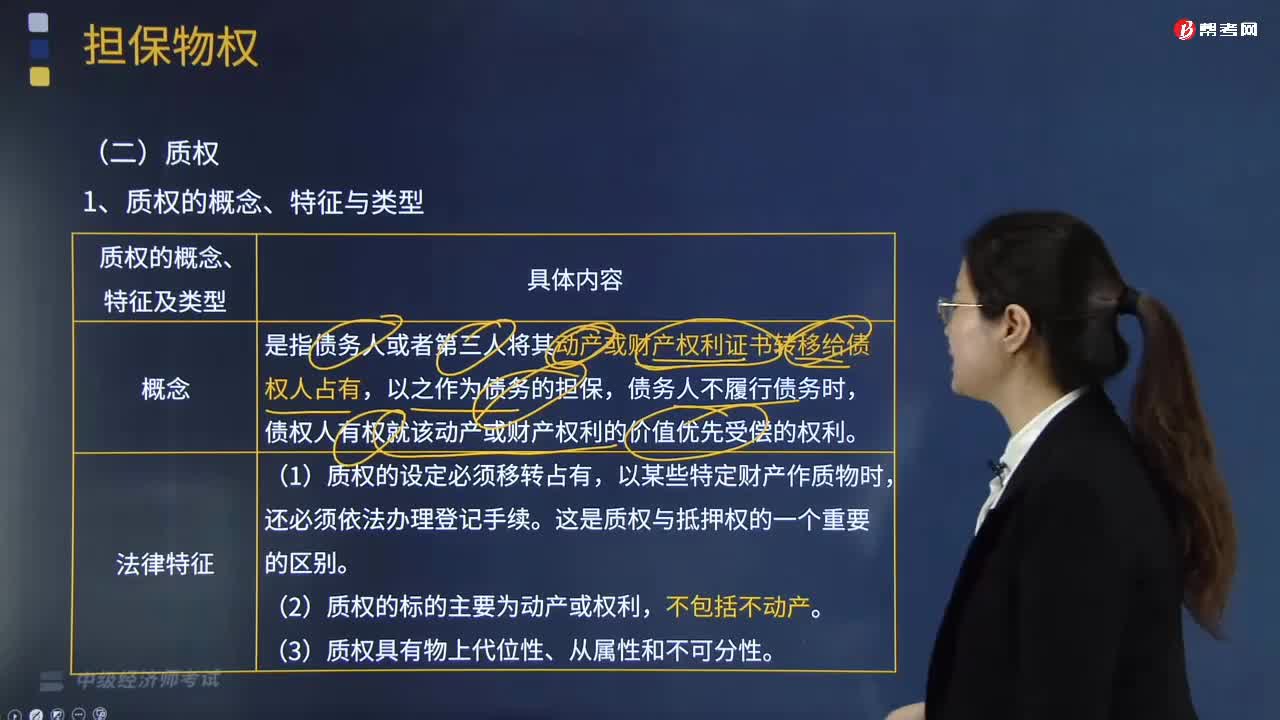 担保物权中的质权是什么？
