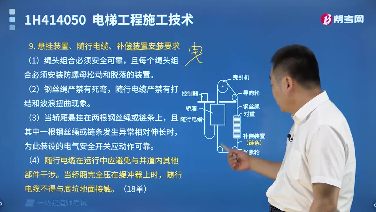 懸掛裝置、隨行電纜、補(bǔ)償裝置安裝要求有哪些？