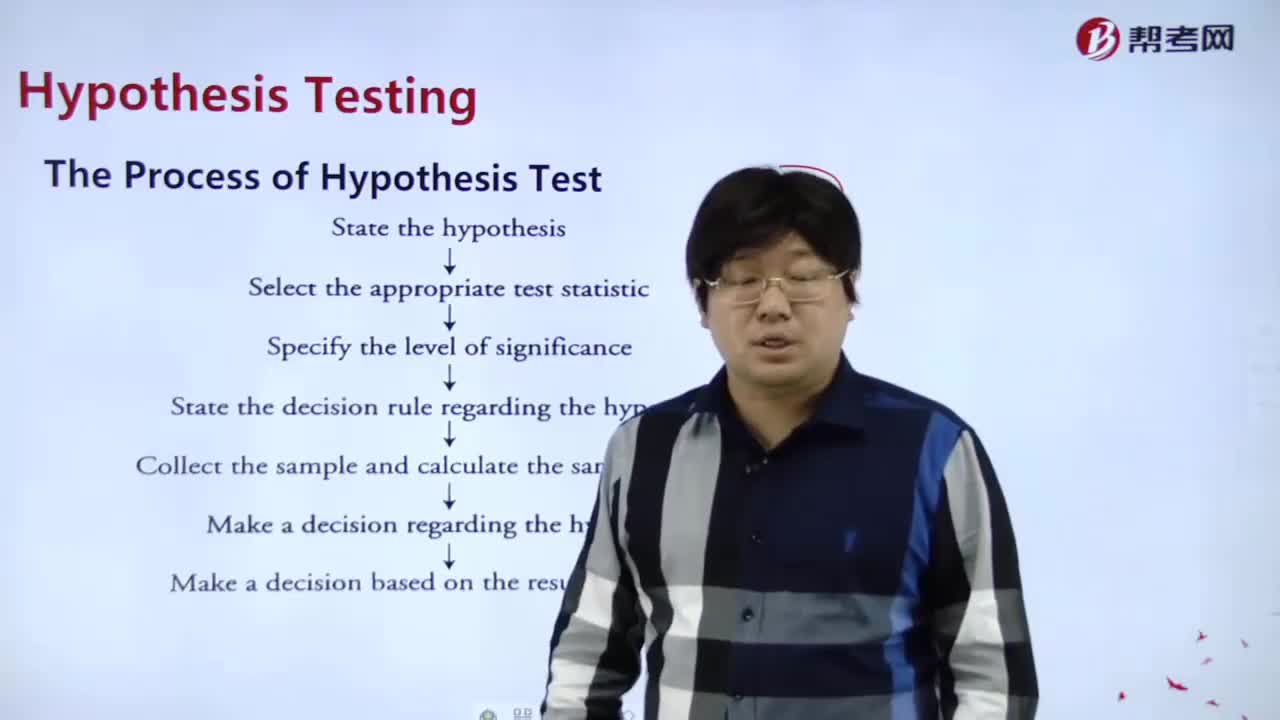 What is the process of hypothesis testing？