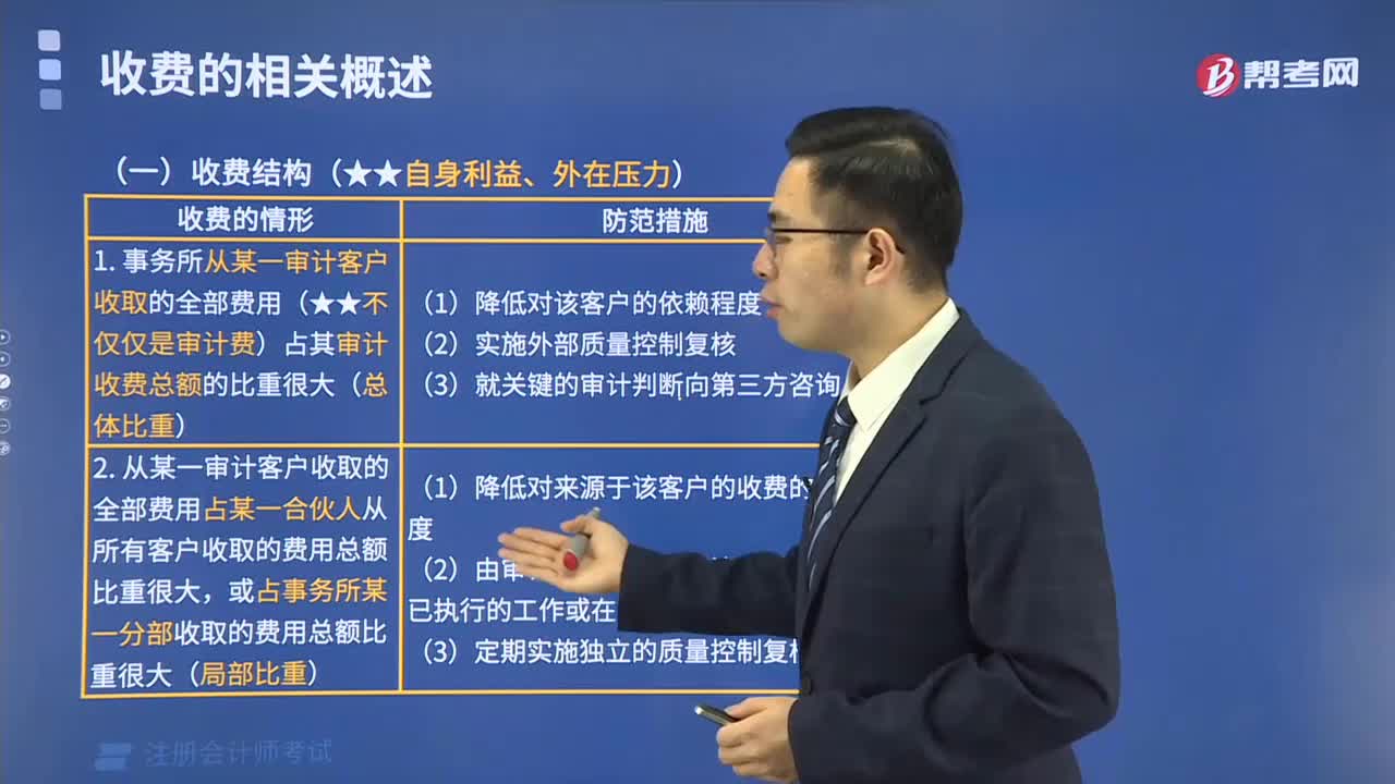 收费结构有哪些收费情形？